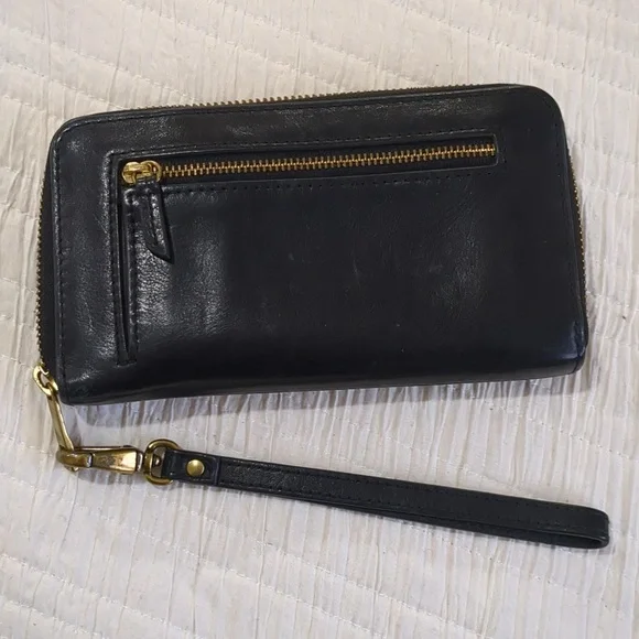FOSSIL black Leather medium Wallet - Picture 4 of 13